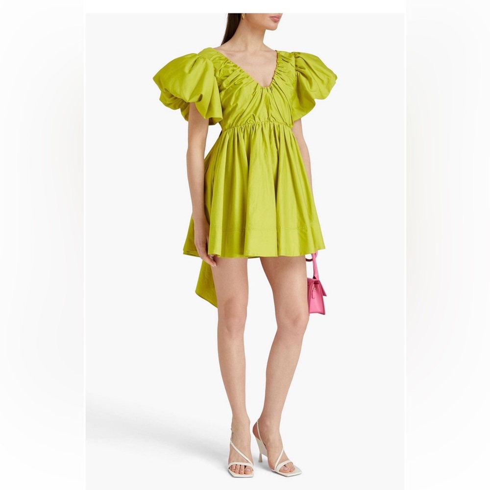Aje green mini dress - size UK 16 / US 12